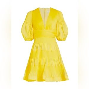 Zimmermann Pleated Tiered Minidress